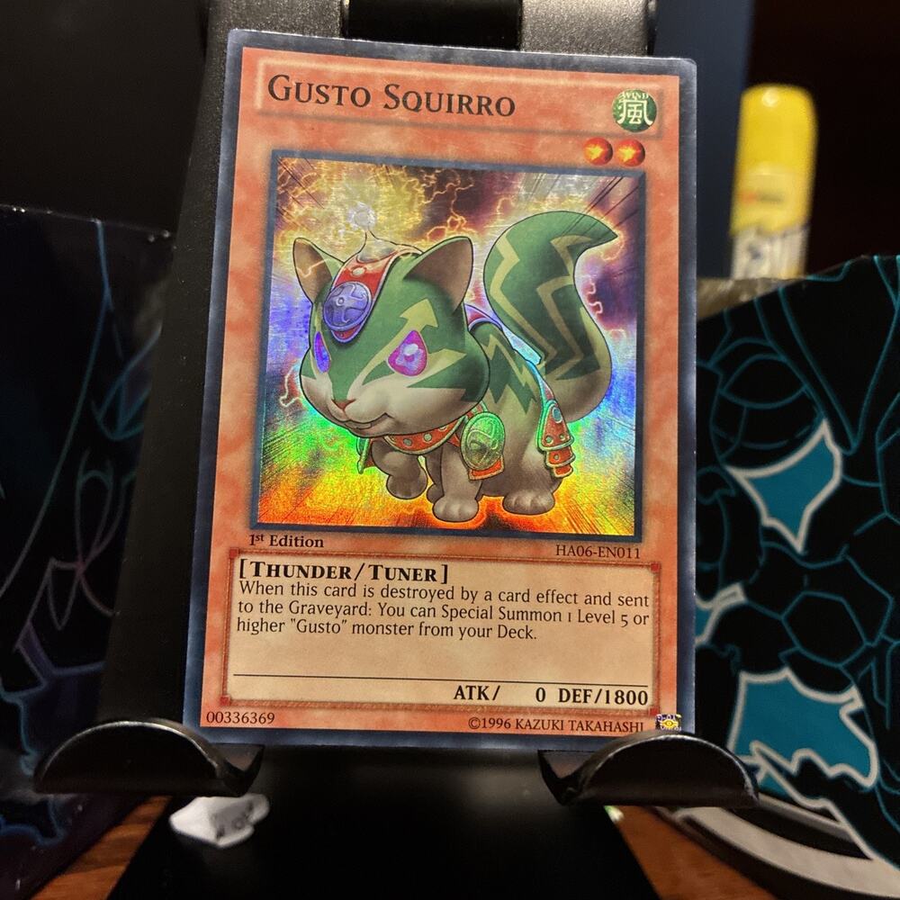 Gusto Squirro [1st Edition] HA06-EN011 YuGiOh Hidden Arsenal 6: Omega Xyz Foil